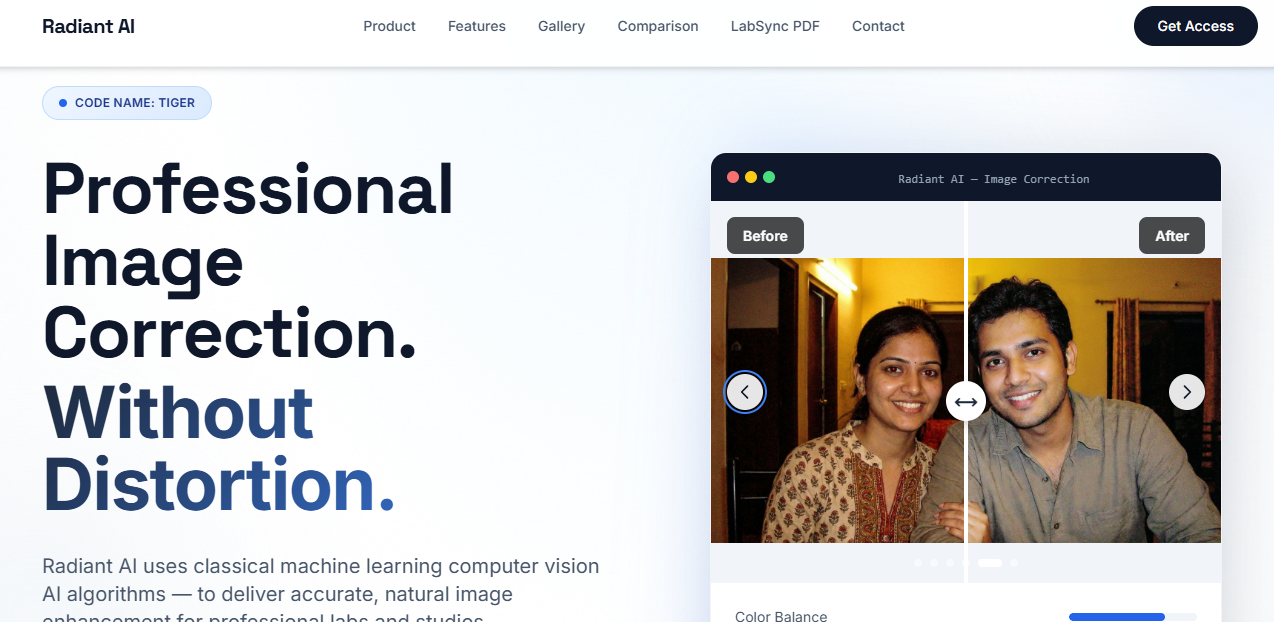 AI Image Correction Software